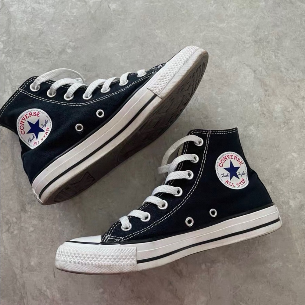 Converse Black and White High-Tops